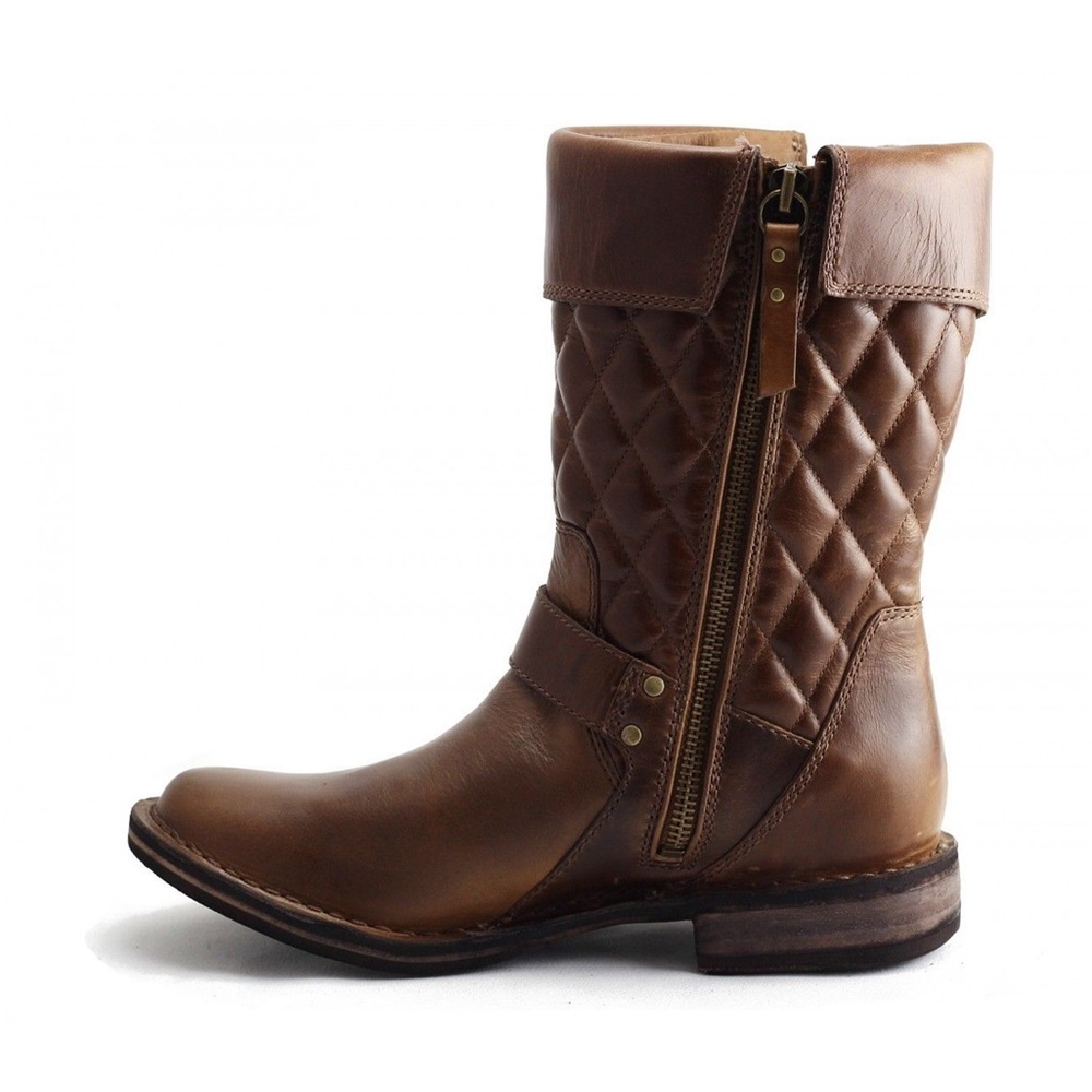 UGG New Conor Leather Chestnut Boots